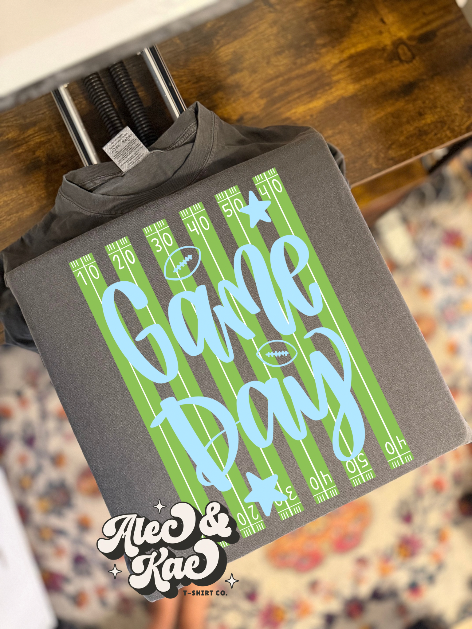 Game Day Football Tee (Blue Version)