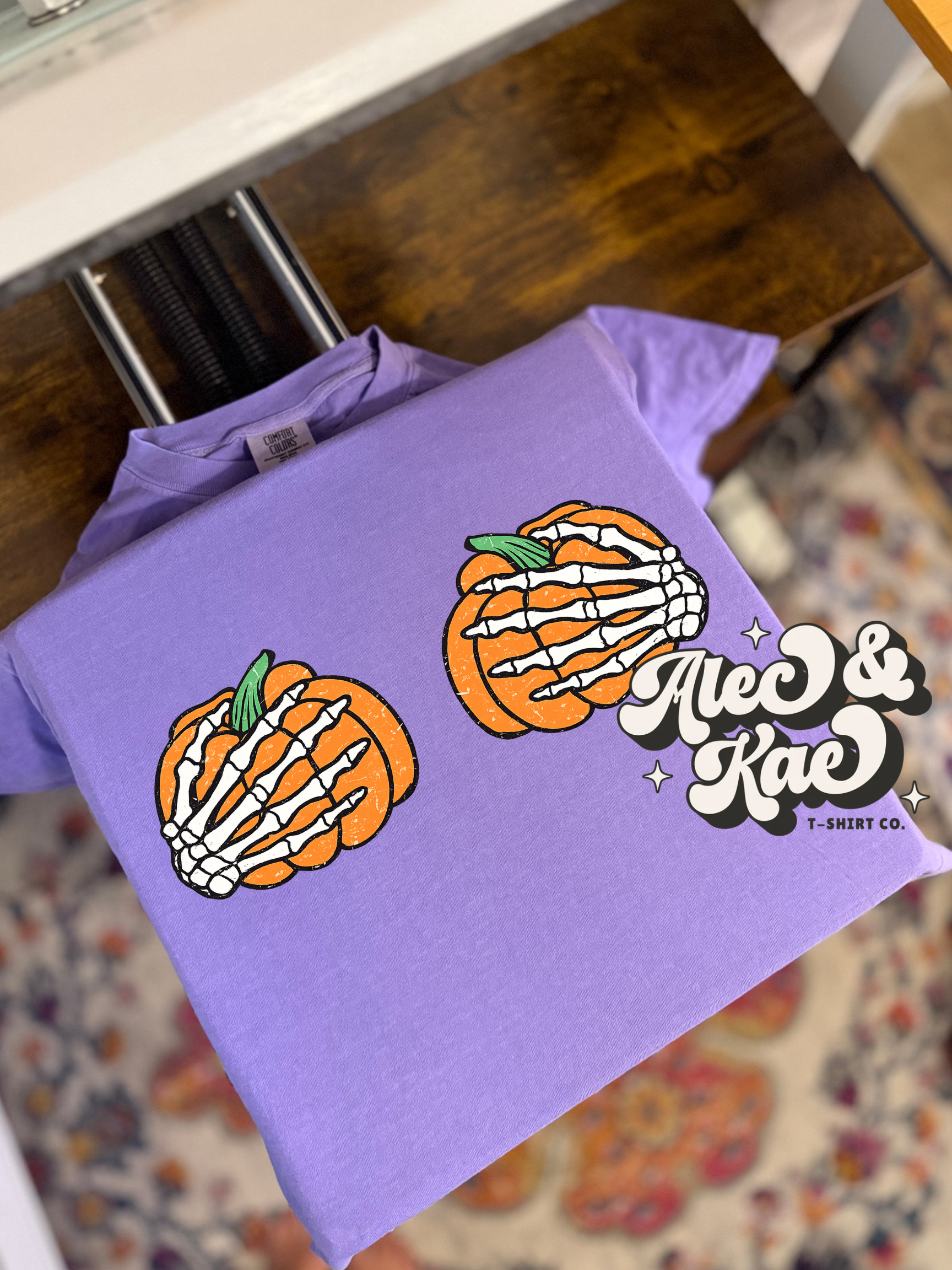Skeleton Hand Pumpkin Tee