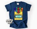 Crayon Box Boy Custom Name Tee