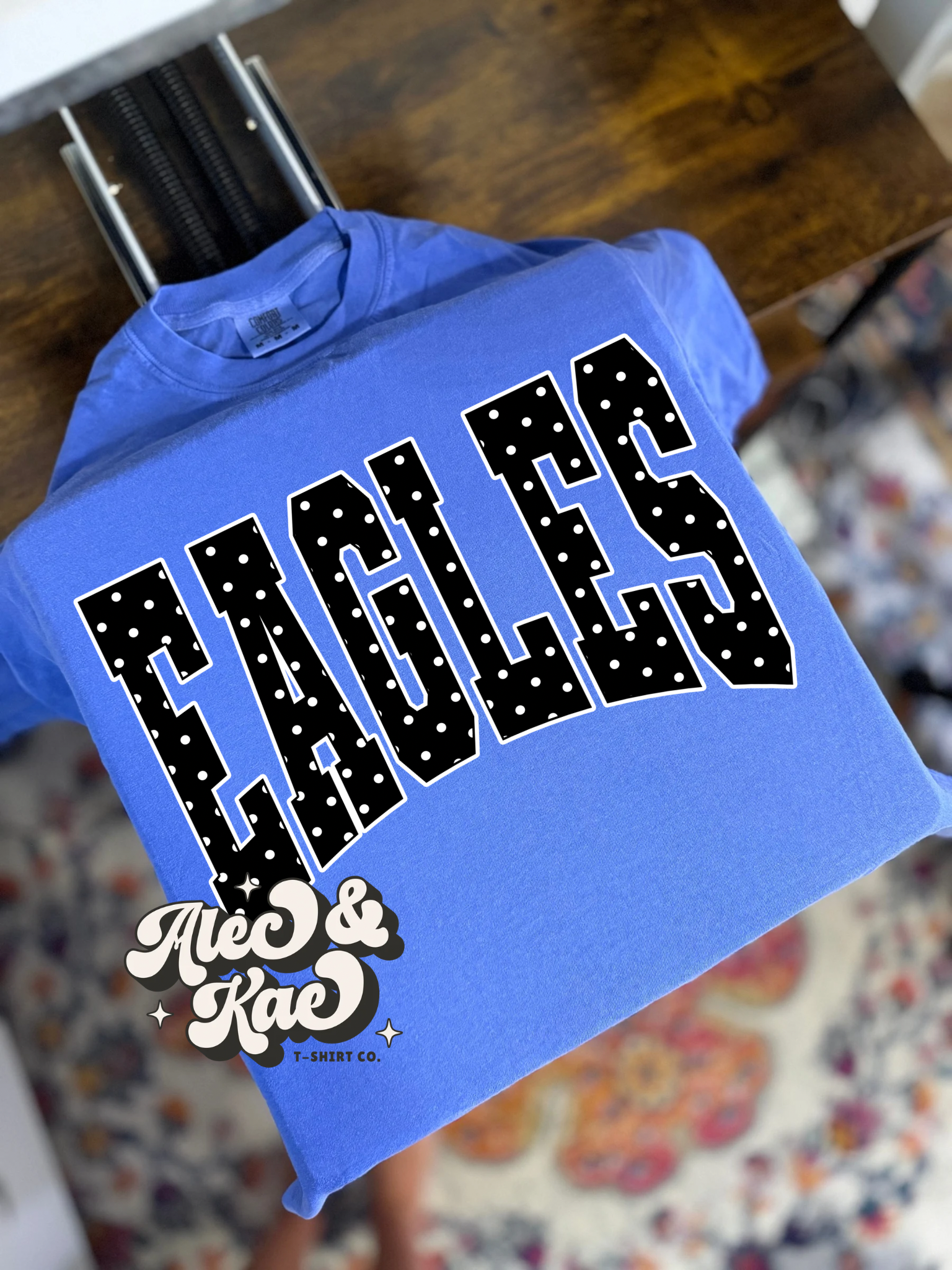 Eagles Black & White Polka Dot Tee