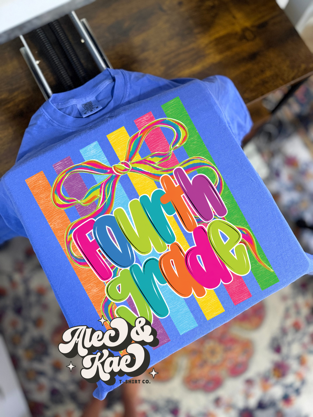 Preppy Bow & Stripes Back 2 School Tee