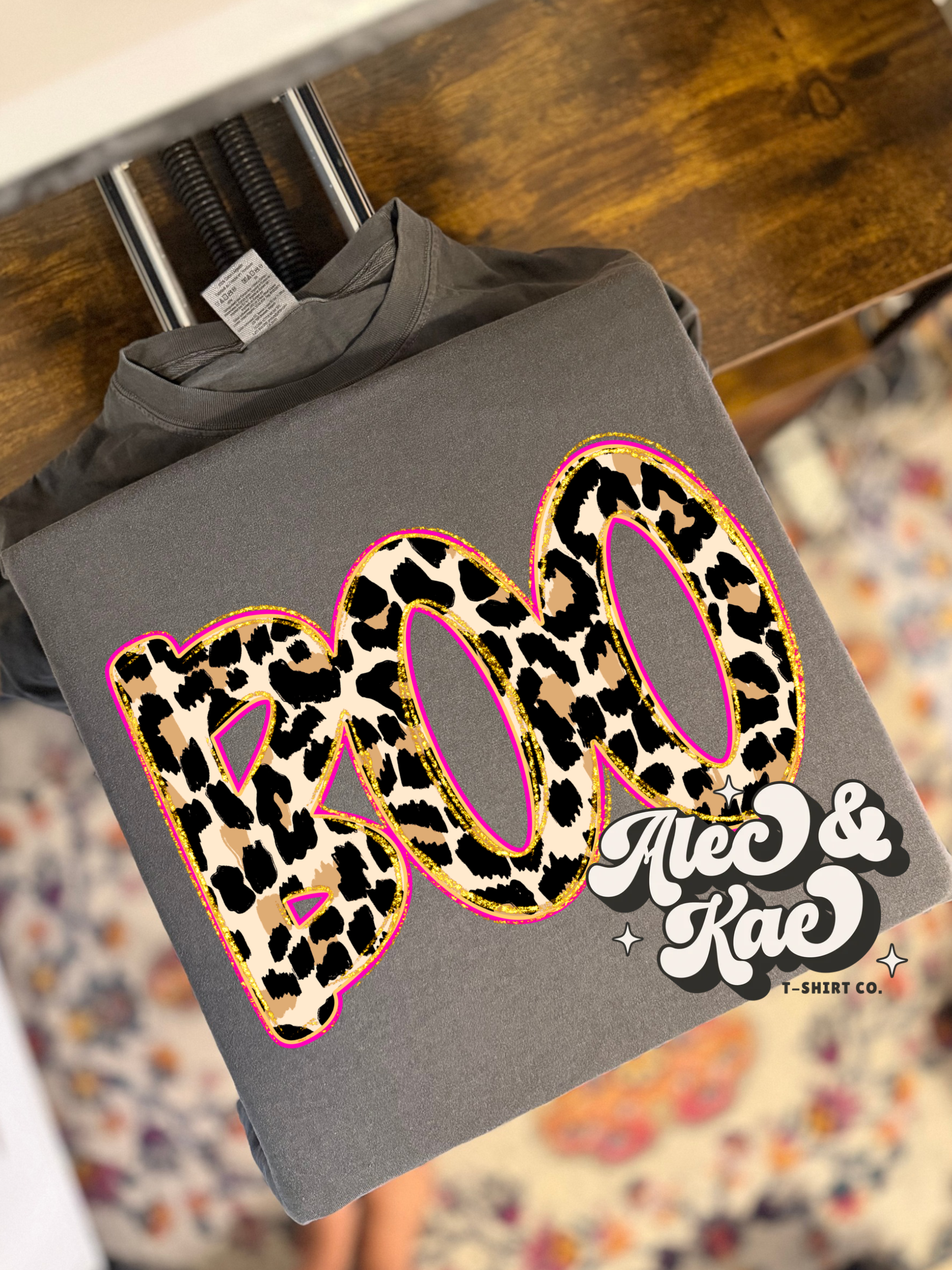 Leopard Boo Tee