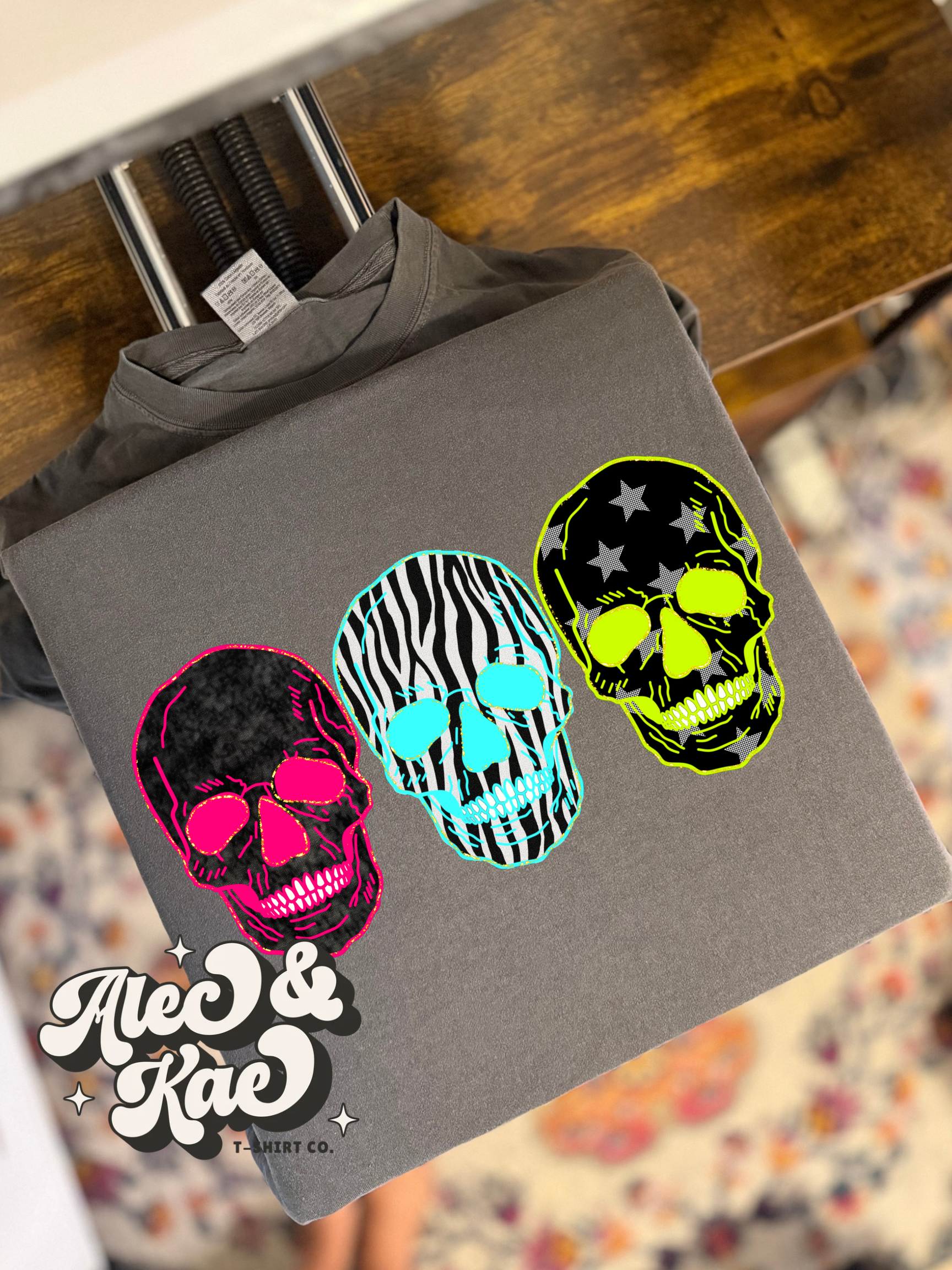 Colorful Skeleton Tee