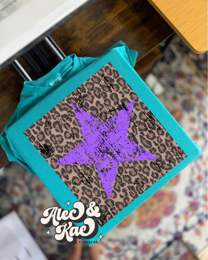 Star & Leopard Tee