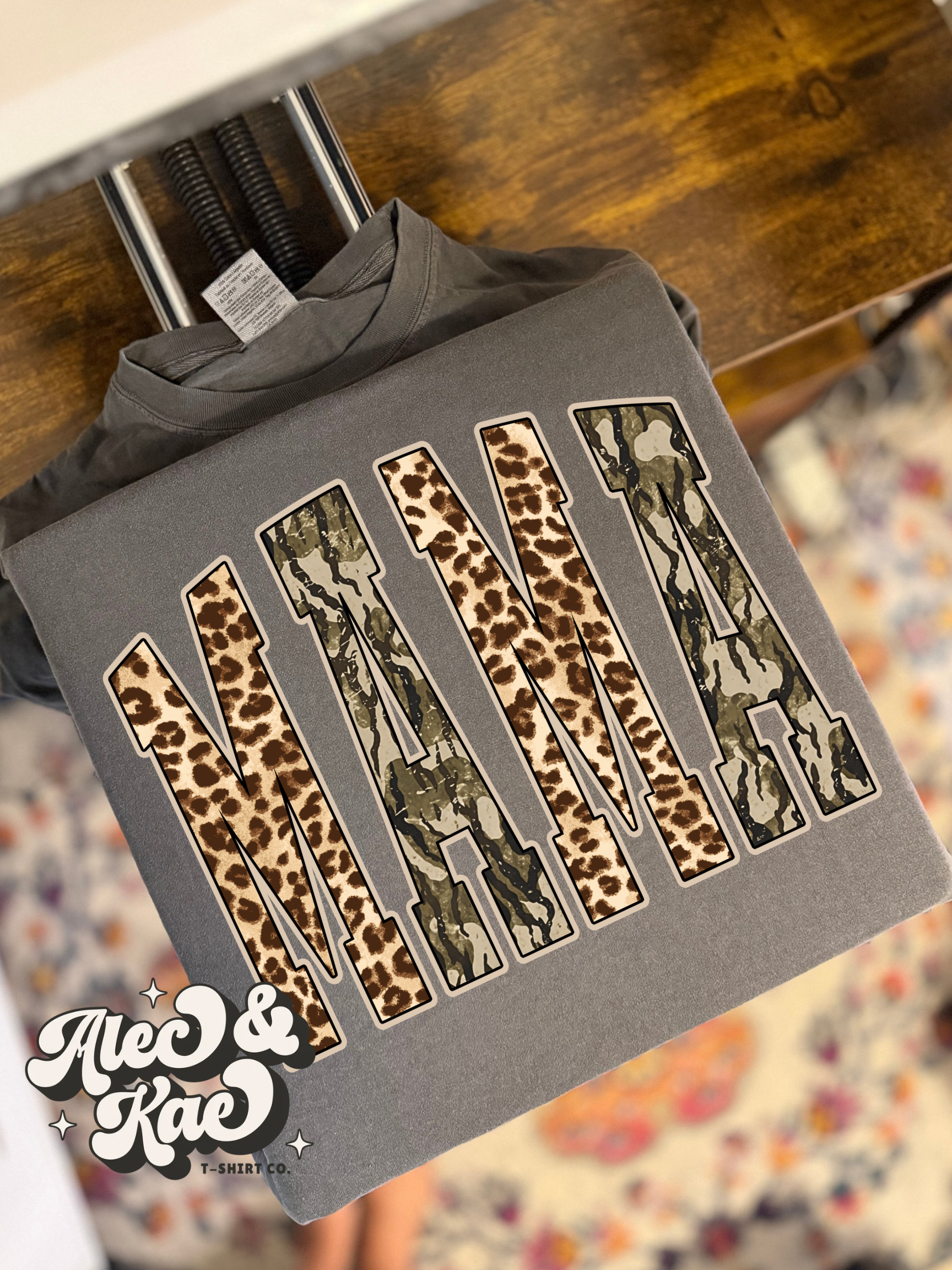 Mama Camo & Leopard Tee