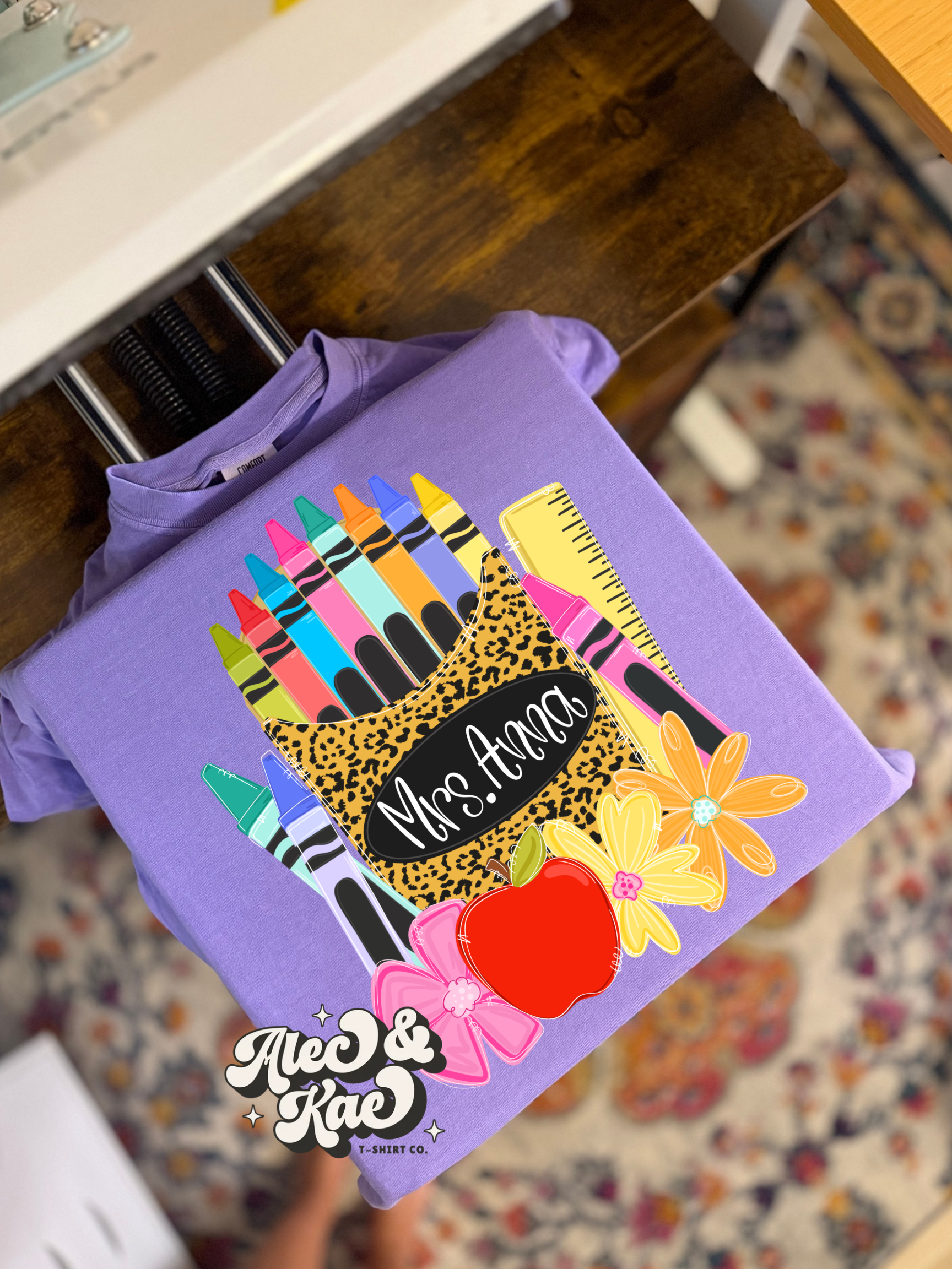 Customized Leopard Marker Box Tee