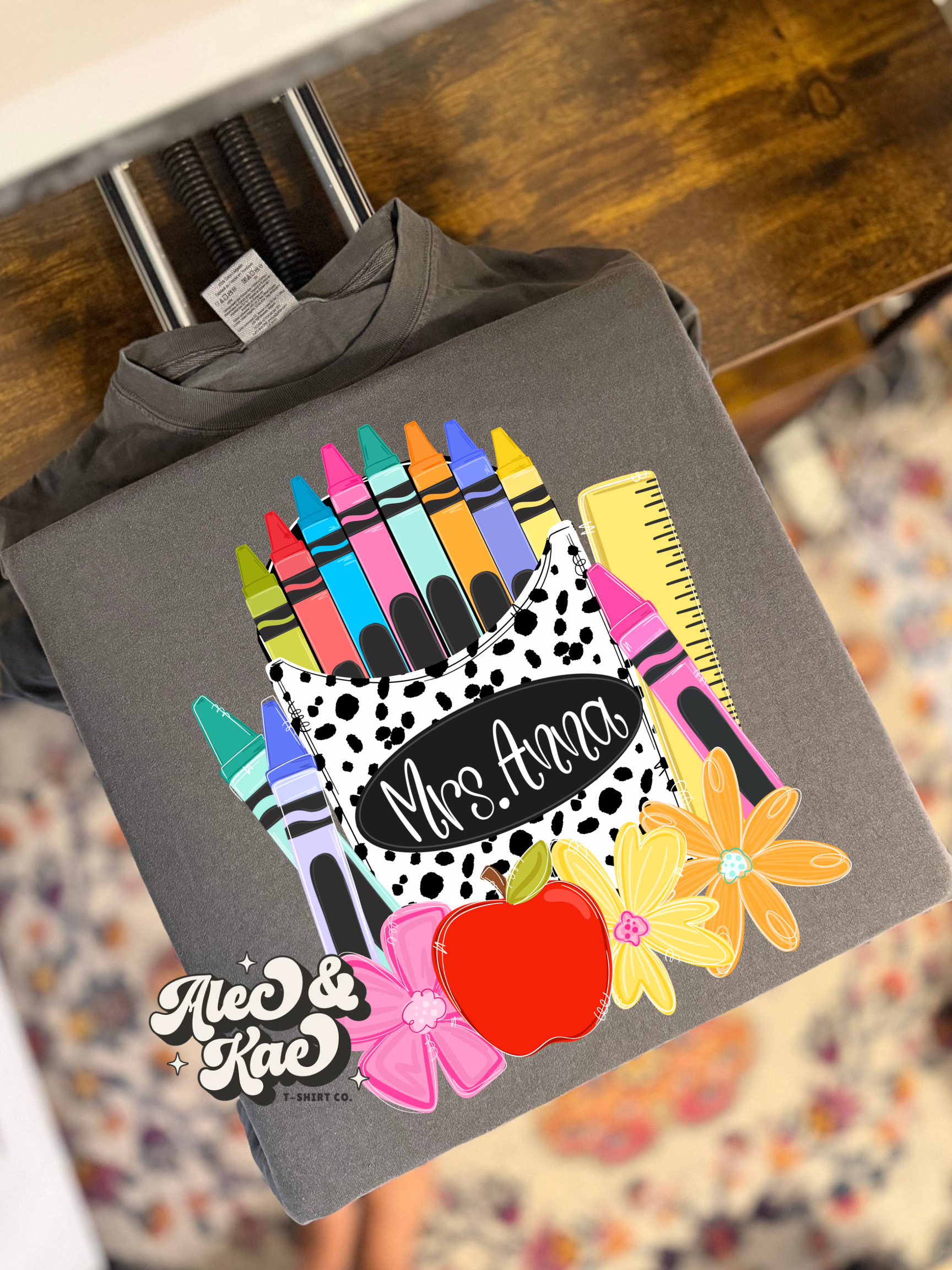 Customized Polka Dot Marker Box Tee